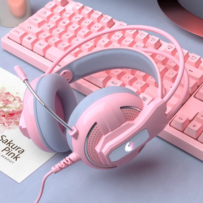 pink gaming headset