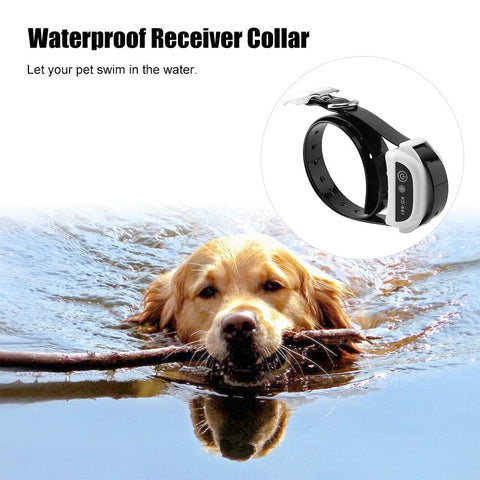 This electric dog fence collar is waterproof